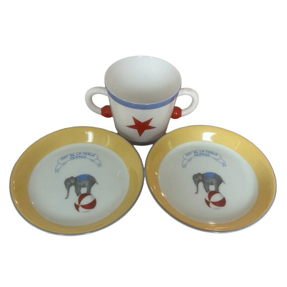 Hermes Vintage Rare Circus Children's Cup and Saucer Set - Picture 7 of 9